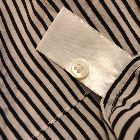 EVERLANE THE CLEAN SILK SHORT-SLEEVE SQUARE SHIRT BOXY OVERSIZE WASHABLE 10 NWOT - Picture 15 of 15